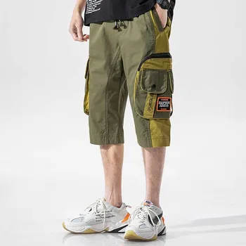 Mænd Fashion Cargo Shorts Bukser, Casual Løs Baggy Boardshorts Streetwear Hiphop Harem koreansk Stil bf Mænd Tøj