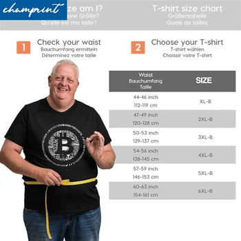 Mænd T-Shirts Bitcoin Kredsløb Vintage Stor Tall Tee Shirt Minearbejdere Cryptocurrency Btc Blokkæden T-Shirts Stor Størrelse Large, 6XL Tøj