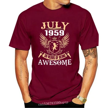 Mænds 2019 Fashion Style T-Shirten juli 1959 59 År For at Være Awesome tshirt