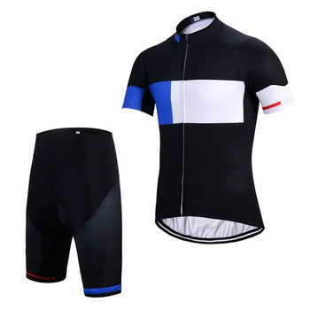 Mænds cykling, triathlon black fashion kort-langærmet åndbar sport jersey buksedragt buksedragt casual wear dragt