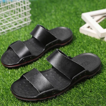 Mænds fashion sandaler casual alsidig høj kvalitet sandaler letvægts komfortable luksus mænds sandaler åndbar stranden sko