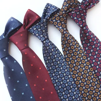 Mænds Slips om Halsen Polyester Business Mandlige Slips Formelle Blomster Neckwear Accessories til Mænd