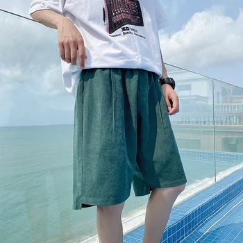 Mænds Solid Farve Casual Bukser Kvinde Harajuku Style Shorts 2021 Mode Oversize Mandlige Shorts Hip Hop Bukser