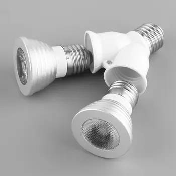 Mærke Kvaliteten E27 at 2xE27 1 til 2 Y-Form LED Halogen CFL Pære Base Light Lampe Splitter Split-Adapter Omformer Stik Udvide