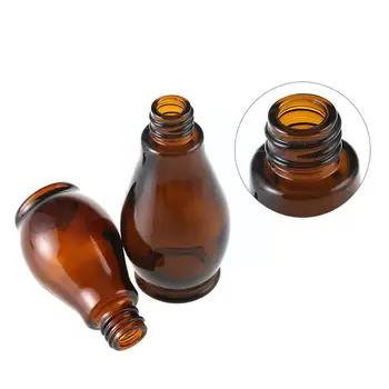 Mørk Brun Dropper Æterisk Olie Flaske Lotion Flaske Forsøg Kosmetiske Flaske Glas Sub-Flaske Prøve Flaske Q2Z9