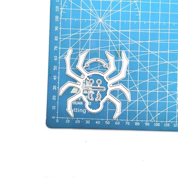 N7MD Halloween Spider spåntagende Dør Stencil DIY Scrapbooking Album Papir Kort Skabelon Skimmel Prægning Håndværk Dekoration