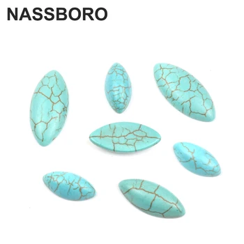 Naturlig 3D-Drop Dome Sæler Cabochons natursten Flatback Scrapbooking Cameo DIY/Håndlavet Perler Til smykker resultater