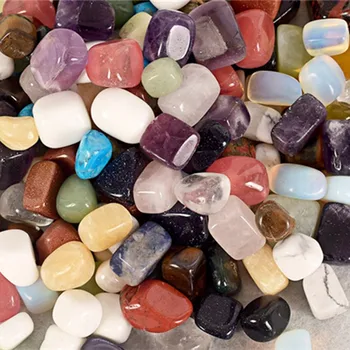 Naturlig kvarts åndelig helbredelse produkt mix krystal væltede sten til Dekoration