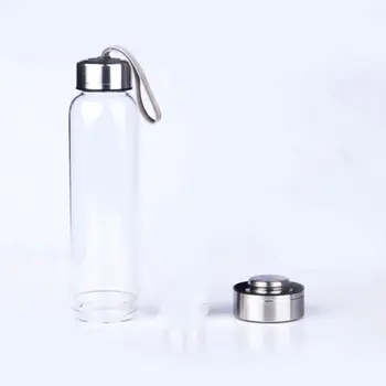 Naturlig Kvarts Ædelsten Glas Vand Flaske Direkte Drikke Glas Kop Krystal Sten Obelisk Healing Wand Glas Flaske Dropship