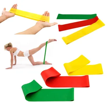 Naturlig latex Spænding, Modstand Træning Bands Pilates Fitness Motion Rehab Yoga Core Loop Fitness yoga Fitness Bands Kvalitet