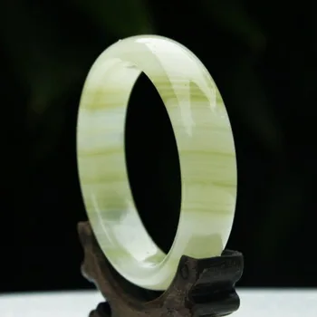 Naturlige Håndskårne Jade Armbånd Mode Smykker Kvinders Armbånd Runde Armbånd for Charme Smykker Mode Tilbehør