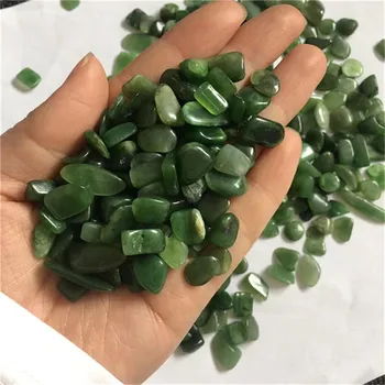 Naturlige poleret Grus kvarts grøn jade chips Reiki Healing Krystal Sten Til Gave
