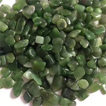 Naturlige poleret Grus kvarts grøn jade chips Reiki Healing Krystal Sten Til Gave