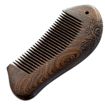 Naturlige Sandeltræ Træ Kam Anti-Statisk Hoved Massage Kamme Lomme Hair Combs for Kvinder Gaver Hår Styling