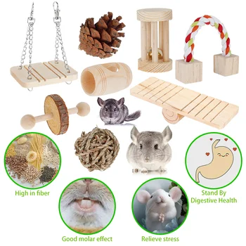 Naturlige Træ Pet Mini Tygge Tænder Pleje, Hamster, Rotter Tygge Motion Legetøj, Kanin, Hamster, Chinchilla Vippen Dyr Forsyninger