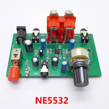 NE5532 Musik o Signal Pre-Forstærkerens Gain-Boost 20Db Hovedtelefoner Volumen Forstærkning Foran Tavlen