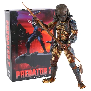 NECA Predator City Hunter / Værge Rovdyr / Battle Damrged City Hunter Action Figurer, Legetøjs