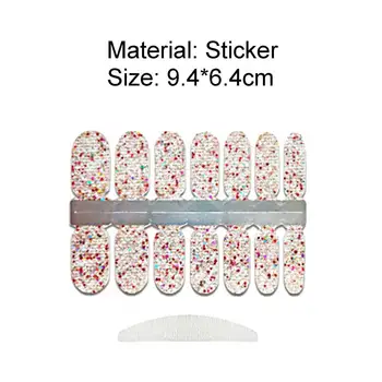 Negle Sticker Negle Kunst Manicure Klistermærker Blomster Dekoration Søm Åndbar Selvklæbende Papir Nail Art Stickers med neglefil