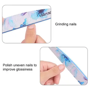 Neglefile Bærbare Trykt Hænder, Fødder Neglefil Stripspolished Manicure Sæt Color Nail Art Værktøj Clearance Billige Pris