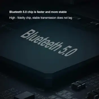 Nem At Bære Bluetooth-5.0-Sender-Modtager Til TV Wireless Audio Adapter Med LCD-Skærm Til Musik Stereoanlæg