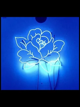Neon Tegn Til Rose blomster lampara neon, Glas, Lys-Reklame, Kolde Neon Guitar Butik Vise Neon Tegn For Hjem Og Bar