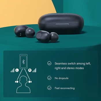 New Høj Kvalitet Haylou GT2S Bluetooth-Hovedsæt Automatisk Parring Mini TWS Trådløse Øretelefoner