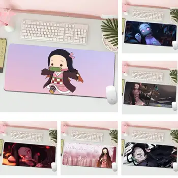 Nezuko Unikke Desktop-Pad Spil Musemåtte L Large-Gamer-Tastatur, PC Skrivebord Mat Computer, Tablet Gaming musemåtte
