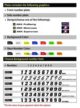 NICECNC Brugerdefinerede Nummerplade Baggrund Grafik Mærkat & Decal For KTM SX 65 2009 2010 2011 2012 2013