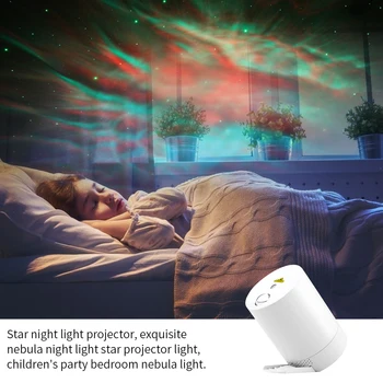 Night Light stjernehimmel Projektor Vand Bølge-Lampe LED-stjernede musik Roterende Fjernbetjening Justerbar Soveværelse sengelampe KTV