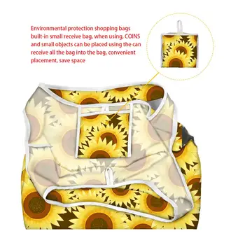 Nopersonality havskildpadde Shopping Taske Øko-venlige Folde Genanvendelige Bærbare Skulder Håndtaske Polyester for at Rejse indkøbsposer