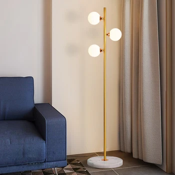 Nordic Creative Mode 3-Leder Gulvlampe Tøj Butik Villa Stue, Soveværelse Enkle Design Gulvlampe