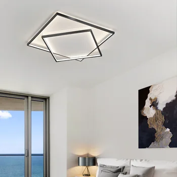 Nordisk Enkel og Moderne Luksus Soveværelse Lys Led loftslampe Kreative Personlighed Undersøgelse Dekoration Minimalistisk Geometriske Lampe