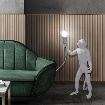 Nordisk Kunst-Harpiks Abe E27 Led Bordlampe Kreative Undersøgelse Læselampe Soveværelse Sengen Stuen Interiør Dekoration Belysning