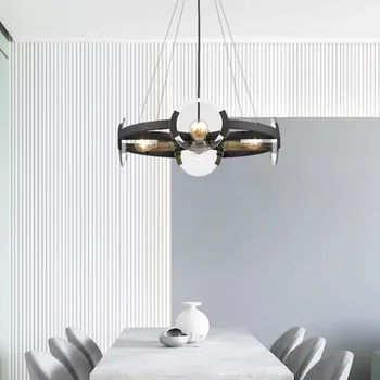 Nordisk restaurant lysekroner kreative designer post-moderne minimalistisk metal og glas model værelses stue kunst lysekroner