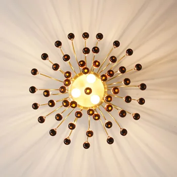 Nordisk smedejern loft-Stue, café, hotel Sengen Aluminium loft lampe belysning lys køkken kampprogram