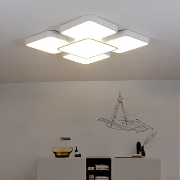 Nordisk stue, soveværelse, entre-lampe LED-loftslampe Sengen Aluminium belysning lys loftbelysning E27 led loft lamper