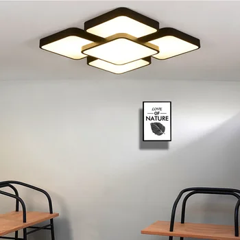 Nordisk stue, soveværelse, entre-lampe LED-loftslampe Sengen Aluminium belysning lys loftbelysning E27 led loft lamper