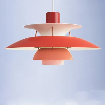Nordisk Vedhæng Lys Farverige Hanglamp Til Spisestue, Stue, Køkken, Bar Deco-E27 Armatur Suspension lamper