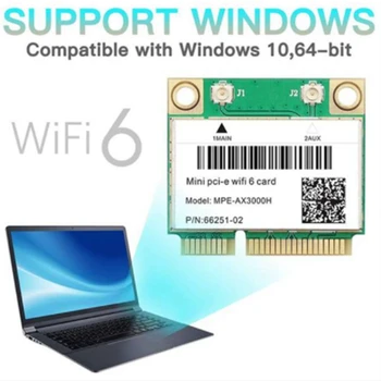 Notebook Minipci-E Desktop-Computer AX3000H Indbygget HMB Trådløse netværkskort Bluetooth WiFi6 Modtager