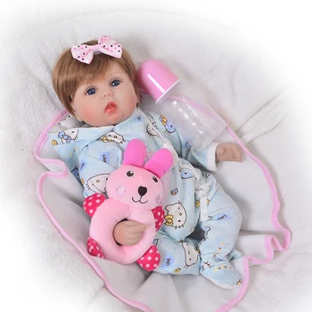 NPK 18inch 42cm Nyfødte Livagtige Dukker Reborn Dukker Babyer Ikke Full Body Silikone Bebes Genfødt Fødselsdag Gave Til Børn Piger Toy