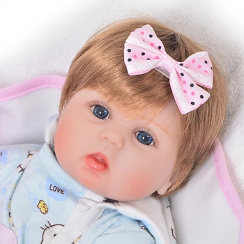 NPK 18inch 42cm Nyfødte Livagtige Dukker Reborn Dukker Babyer Ikke Full Body Silikone Bebes Genfødt Fødselsdag Gave Til Børn Piger Toy