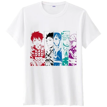 Ny Animationsfilm Enn Enn ingen Shouboutai Brand Kraft T-shirt Shinra Kusakabe cosplay T-shirt Kort Ærme Toppe Tee