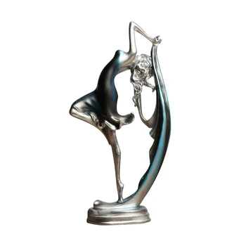 Ny-Ballerina pige dance harpiks statue elegant figur håndværk kreative hjem desktop dekoration dance pige pynt