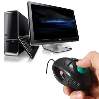 Ny Finger Håndgreb 4DB Mini Trackball Mus Kablede Mus Bærbare Tommelfingeren Kontrol Til PC