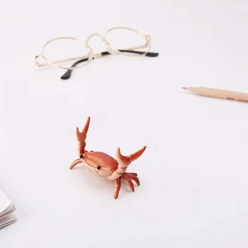 Ny Japansk Kreative Søde Krabbe Pen Indehaveren Vægtløftning Krabber Kuglepensholder Beslag Storage Rack Gave Papirvarer