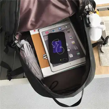 Ny kapacitet forsegling nylon rygsæk unissex net travel bag forskellige lommer