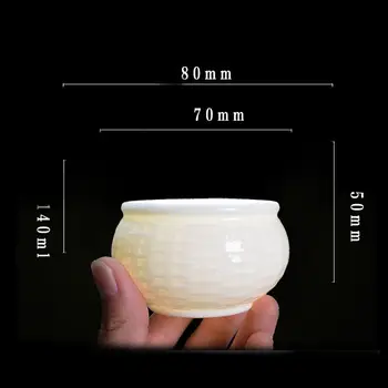 Ny Kinesisk Stil Kulturelle Keramik Kop Te Håndlavet Porcelæn Te Skål Keramik Kreative Kungfu Tekopper