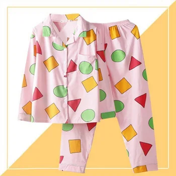 Ny kortærmet Pyjamas Sæt til Kvinder Bomuld Nattøj 2stk Nattøj Søde Print Homewear Sommer Stue Pyjamas