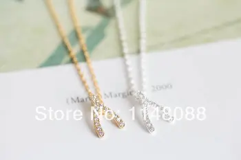Ny Mode hötting salg guld sølv udsøgt ædle glitz jubilæum cz crystal bærearm halskæder