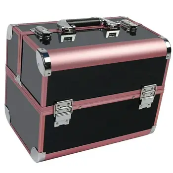 Ny Professionel Kosmetisk Max Vandtæt Makeup Box Kuffert Populære Cometic Travel Bag Gøre Op Arrangør Kosmetiske Værktøjskasse For Large